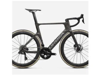 Orbea Orca Aero M35iLTD i mörkgrått med ljusa däcksidor